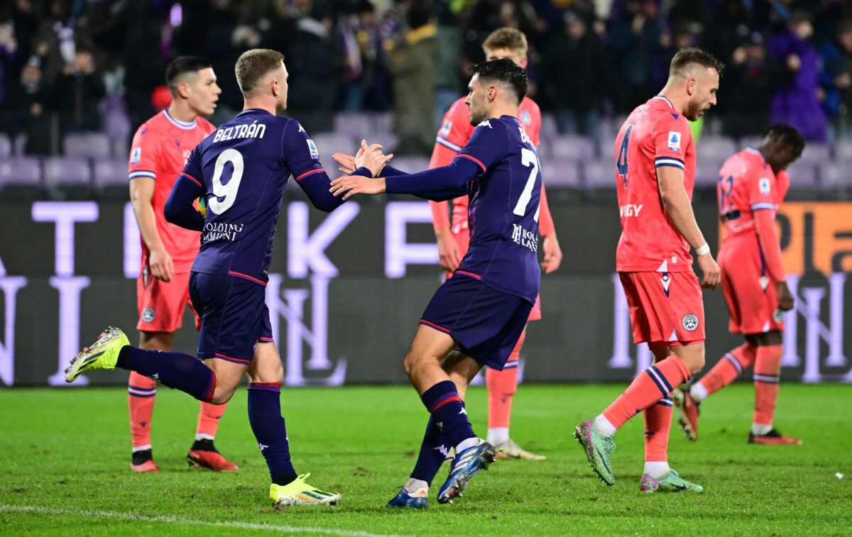 Fiorentina-Udinese 2-2, cronaca e tabellino: la Viola la riprende due volte