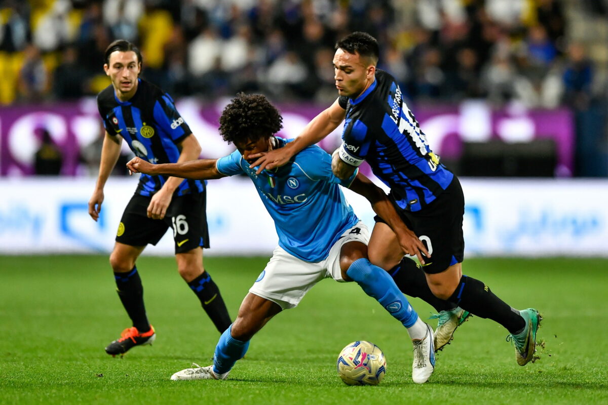 Inter-Napoli 1-0: Martinez regala la supercoppa all'Inter