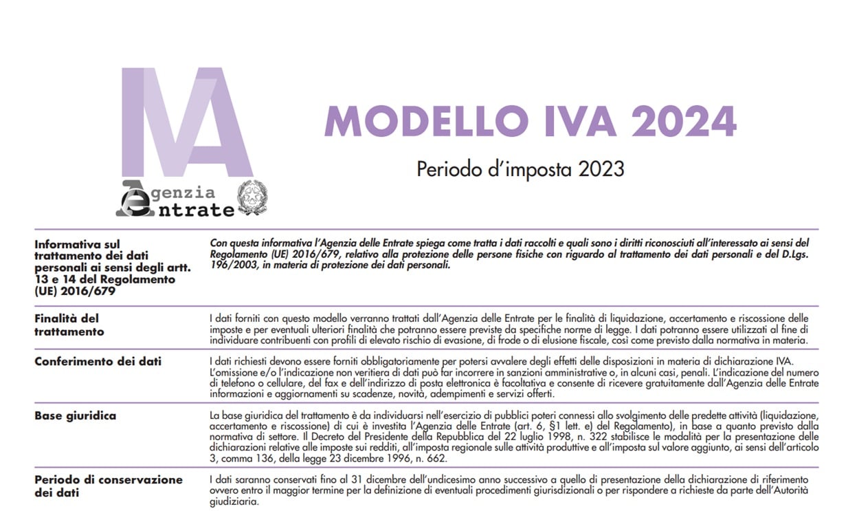 Dichiarazione IVA 2024 scadenza e istruzioni per la compilazione