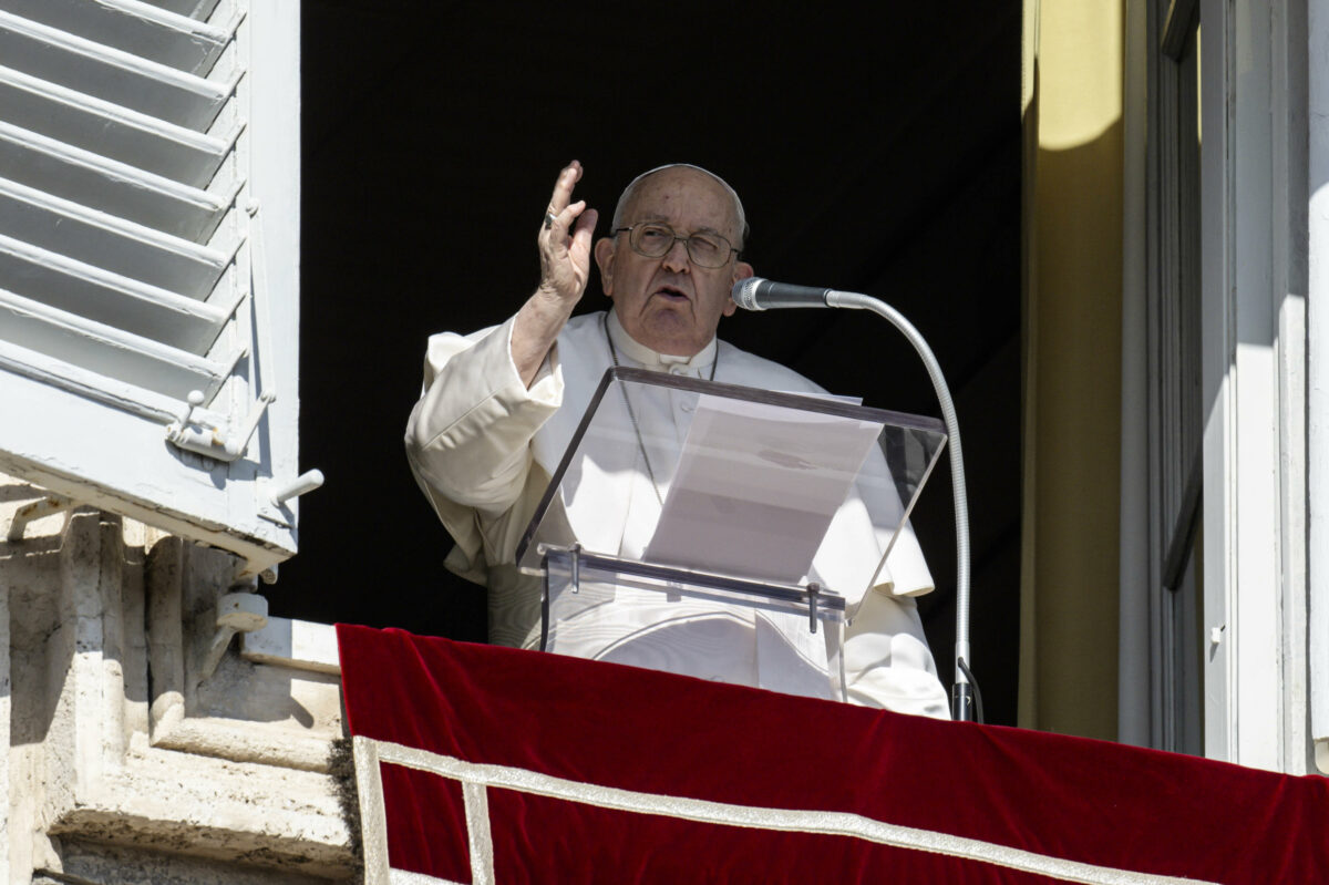 Papa Francesco all'Angelus: "Superiamo  le divisioni ideologiche, ogni vita ha valore"