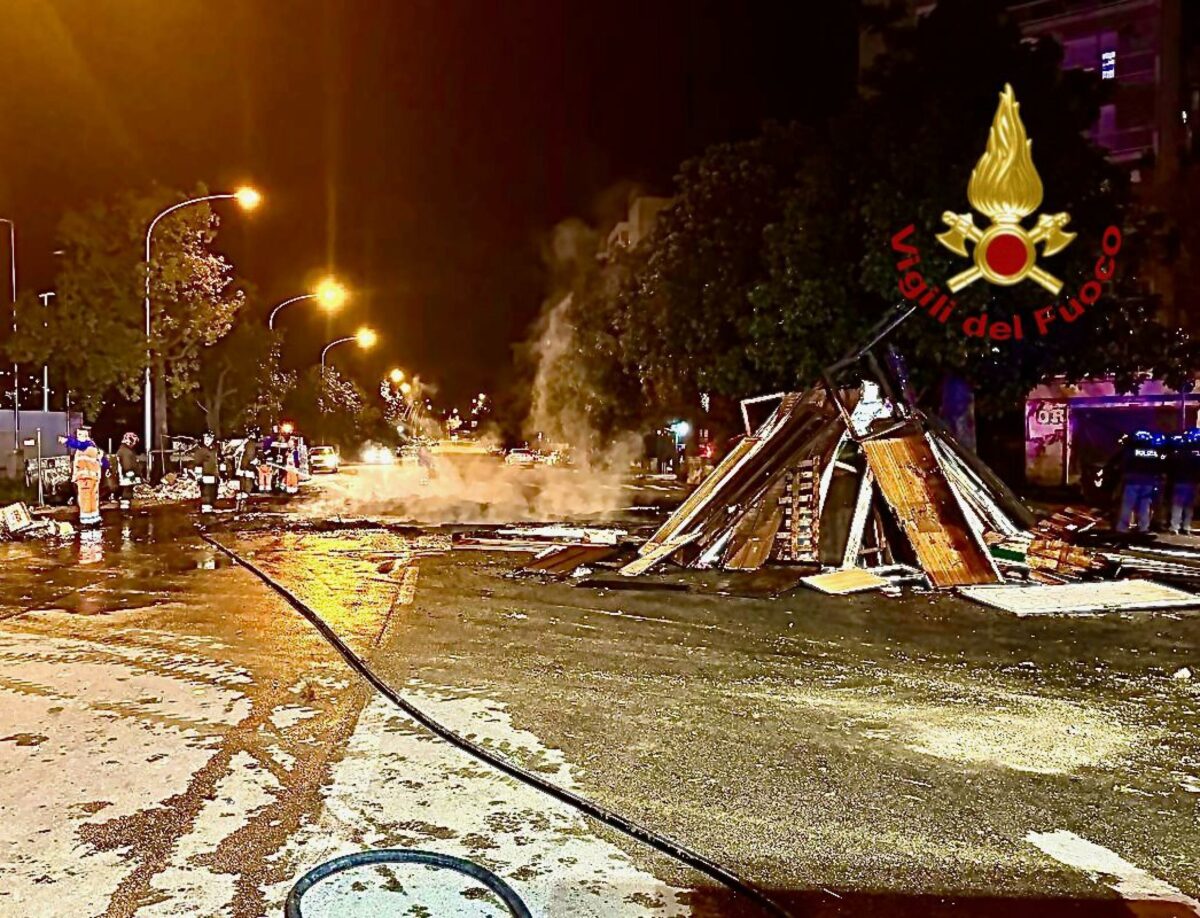 Palermo, "Vampe di San Giuseppe": scene di guerriglia urbana e scontri con la polizia durante i festeggiamenti della vigilia