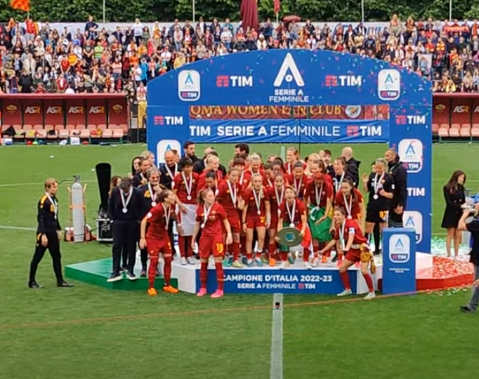 Serie A femminile 23/24: la Roma è campione d'Italia per la seconda volta consecutiva