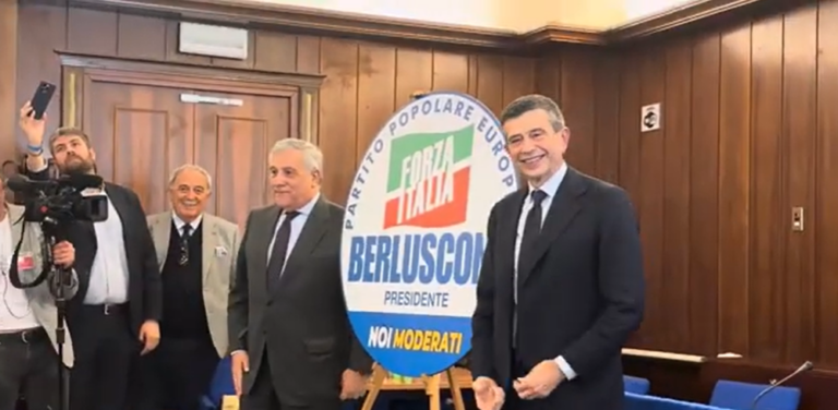 Elezioni Europee 2024, lista FI e Noi Moderati. Tajani: "Supereremo il 10%. A noi il voto più utile che si possa dare" |VIDEO