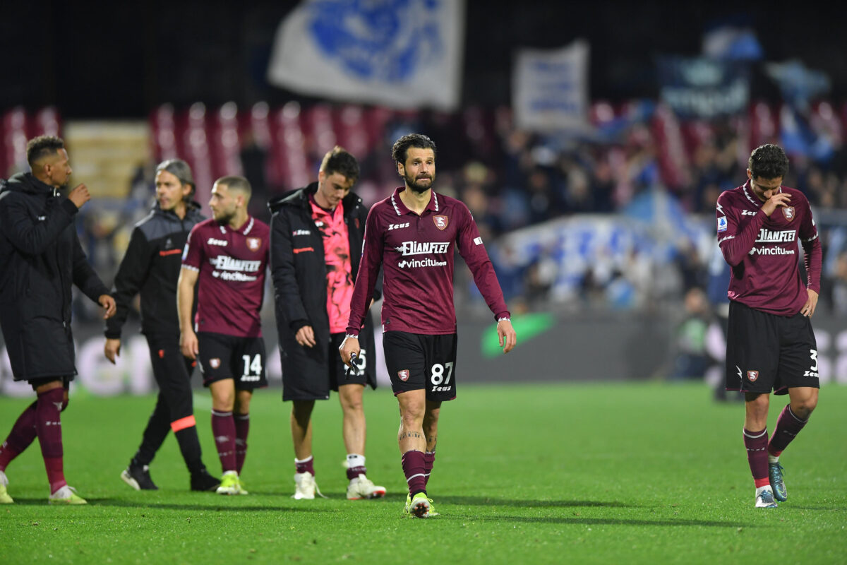 Salernitana, arriva la retrocessione in Serie B: la trasferta di Frosinone costa cara ai granata