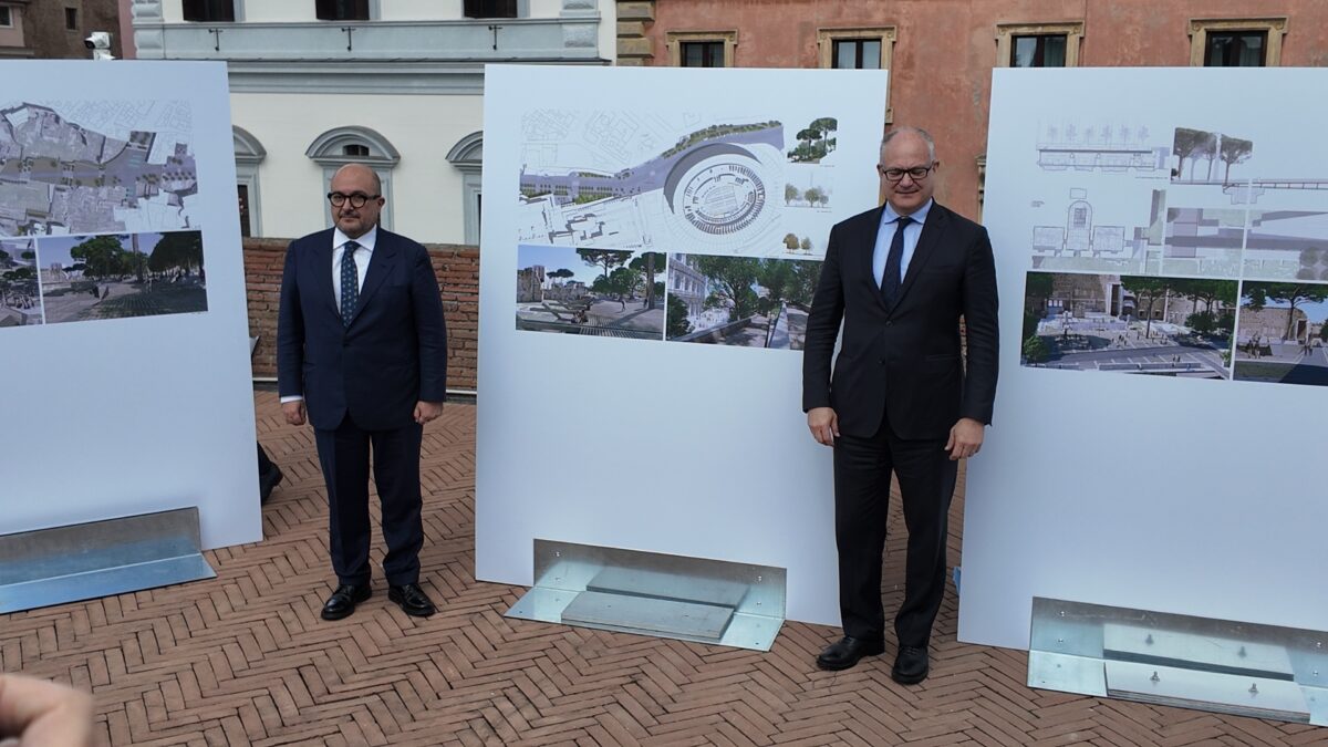 Passeggiata archeologica ai Fori Imperiali, presentato il nuovo progetto con Gualtieri e Sangiuliano: “Tutto il mondo li invidia, lavoreremo nel rispetto della storia” | VIDEO