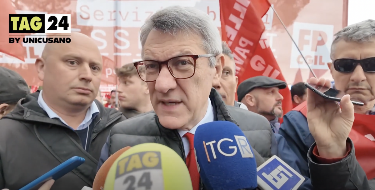 Manifestazione sindacati a Roma, Landini (CGIL): "Il mondo del lavoro non ce la fa più". Sull'aborto: "E' un attacco alla democrazia"| VIDEO