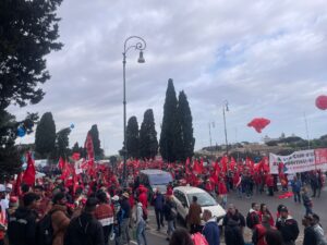 manifestazione roma cgil uil