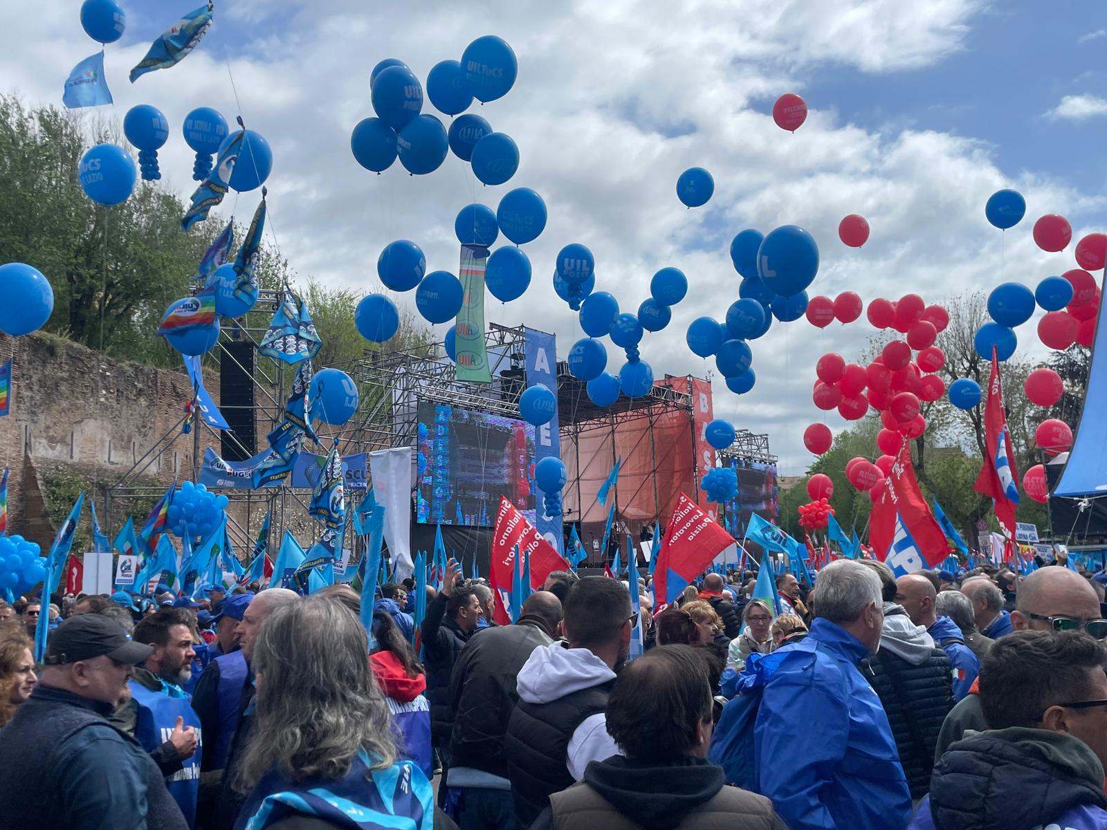 manifestazione sindacati 20 aprile