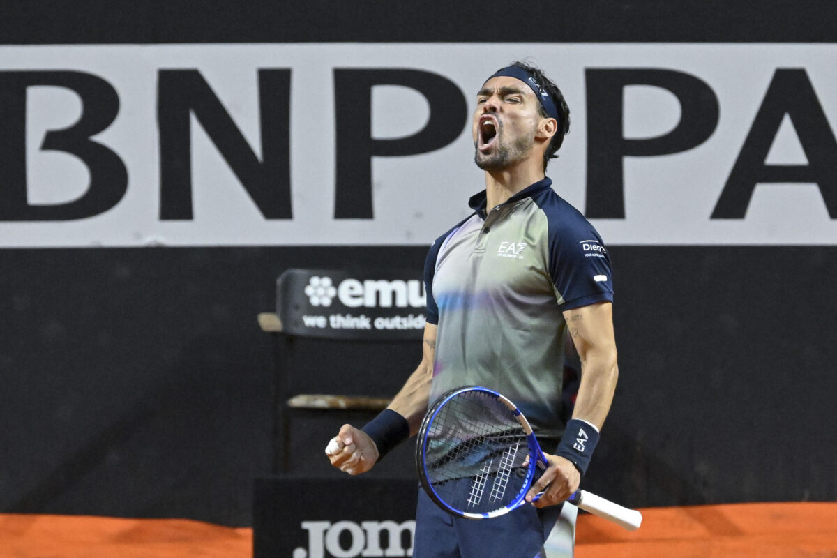 Internazionali Roma 2024, Fognini al secondo turno: sconfitto Evans