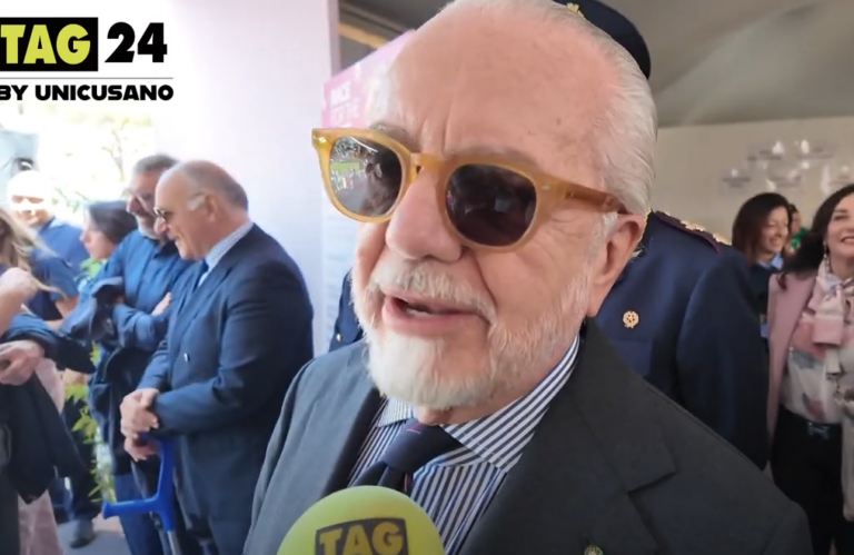 Napoli, De Laurentiis strizza l'occhio a Gasperini: "Grande allenatore". E su Casini: "Nessuno può sfiduciarlo, è il miglior presidente di Lega" | VIDEO