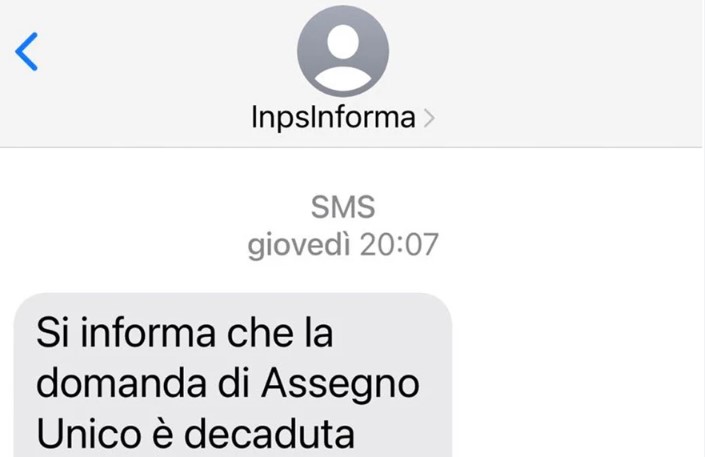 Sms “Assegno unico decaduto”, cosa vuol dire e perché l'Inps invia questo messaggio ai beneficiari?