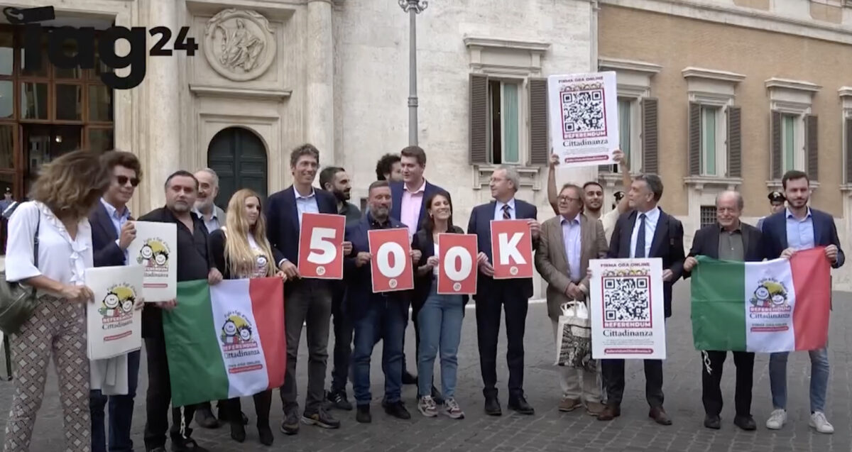 Referendum cittadinanza, raggiunto il quorum delle 500mila firme, ecco quando si voterà